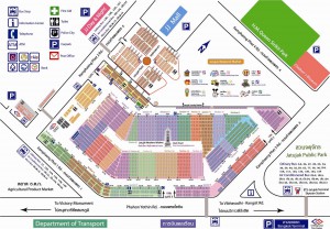 チャトゥチャック・ウィークエンドマーケットの地図