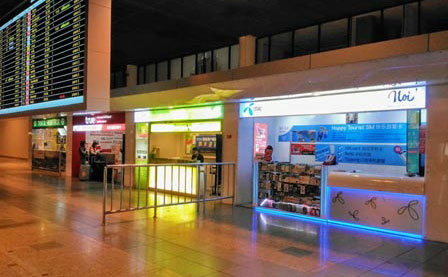 ドンムアン空港国際線到着フロアー1階のSIMカード売場